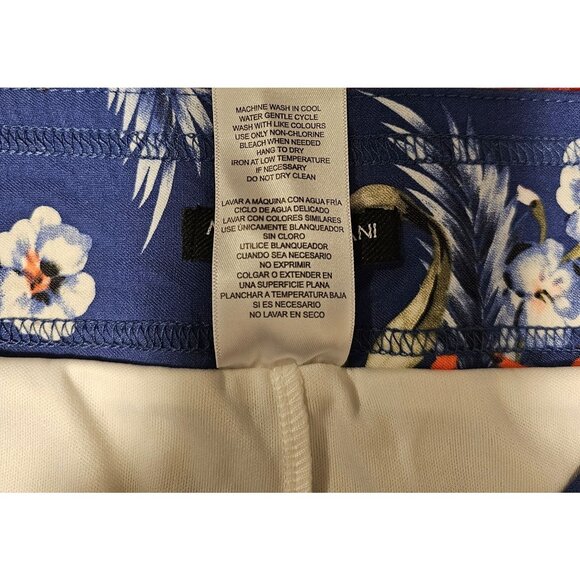 Mario Serrani Womens XL Blue Floral Skort With Built-In Shorts Lightweight & Str - Picture 3 of 9